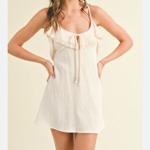 Free People Love Forever Mini Dress in Ivory